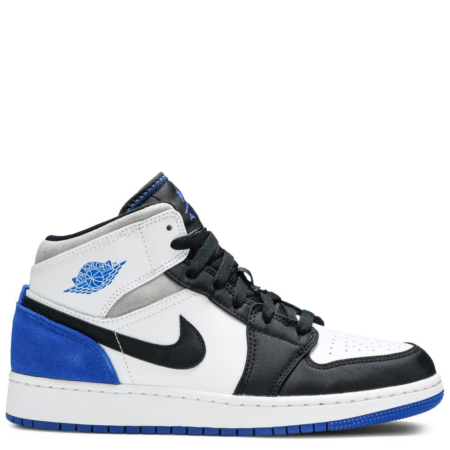 Air Jordan 1 Mid SE GS 'White Black Royal'