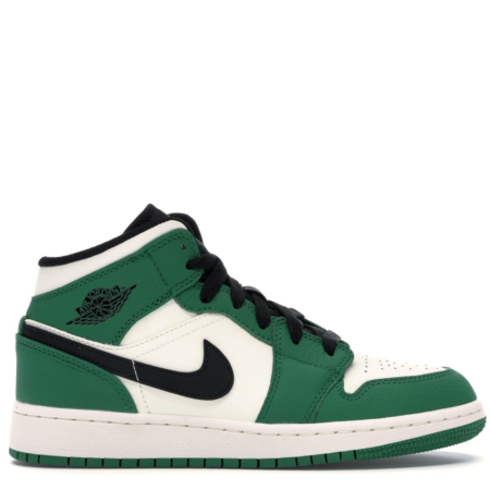 Air Jordan 1 Mid 'Pine Green' (GS) (BQ6931 301)