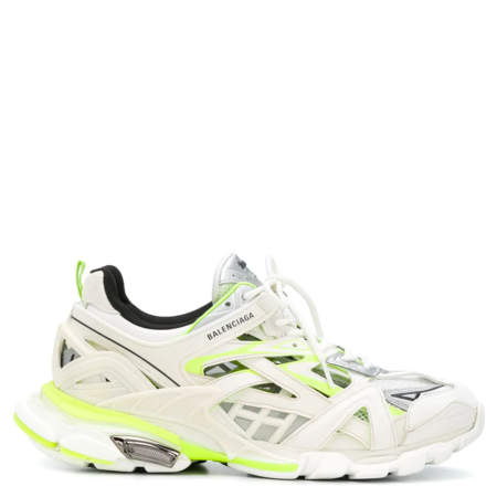 Balenciaga Track.2 Open Sneaker 'White Neon Green' (568614W2GN3)