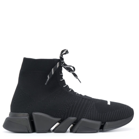 Balenciaga Speed.2 Trainer 'All Black with Lacing' (617258W1701)