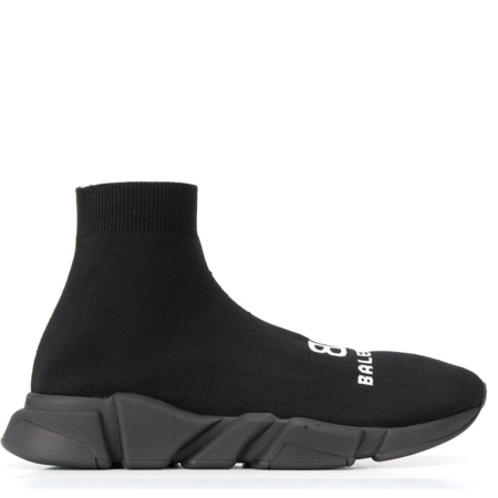 Balenciaga Speed.2 Trainer 'All Black with Logo' (617238W2A51)