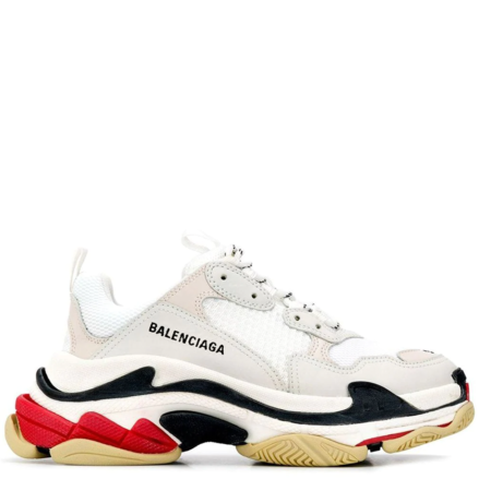 Balenciaga Triple S Trainer 'White Black Red' (W) (524037W09E1)