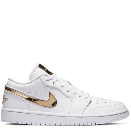 Air Jordan 1 Retro Low 'White Metallic Gold' (W) (CZ4776 100)