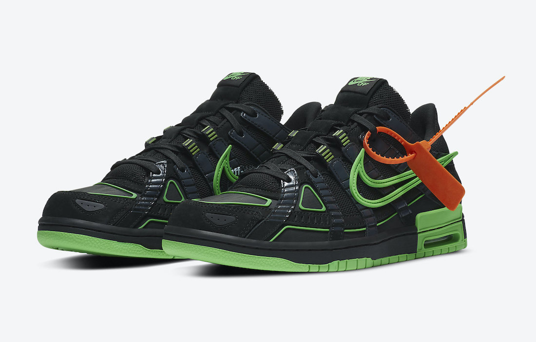 Nike Air Rubber Dunk Off-White 'Green Strike' (CU6015 001)