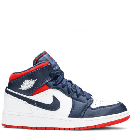Air Jordan 1 Mid GS 'USA Olympic' (BQ6931 104)