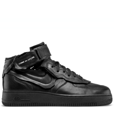 Nike Air Force 1 Mid 'Comme des Garcons Black' (DC3601 001)