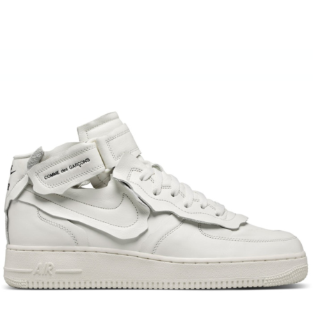 Nike Air Force 1 Mid 'Comme des Garcons White' (DC3601 100)