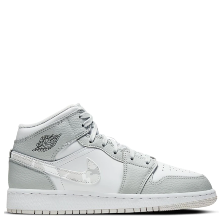 Air Jordan 1 Mid SE GS 'White Camo' (DD3235 100)