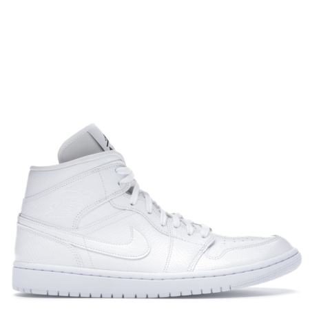 Air Jordan 1 Mid 'White Snakeskin' (W) (BQ6472 110)