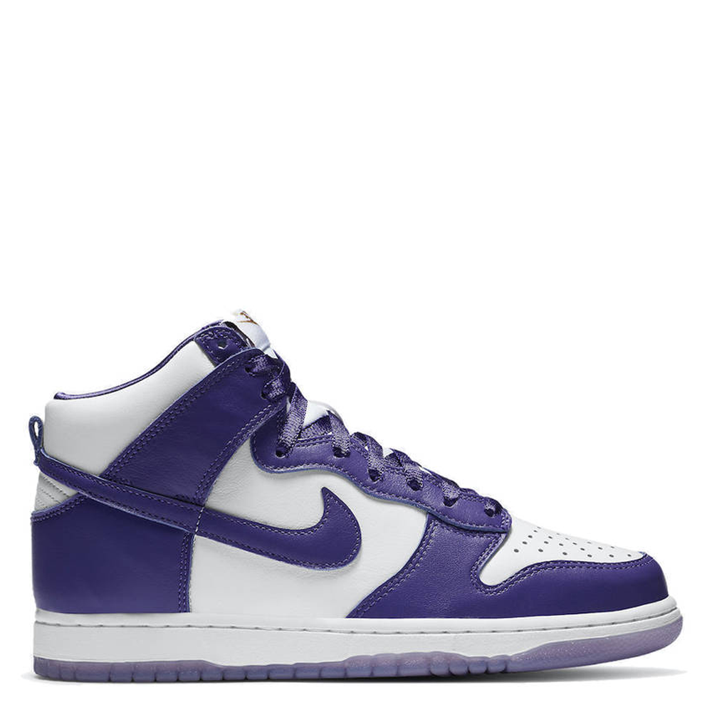 purple varsity dunk high