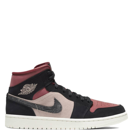 Air Jordan 1 Mid 'Burgundy Dusty Pink' (W) (BQ6472 202)