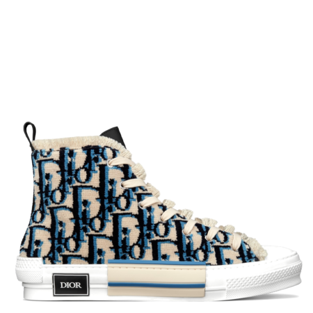 Dior Homme B23 High Kim Jones ‘Dior Oblique Gobelin Cream Black Blue’ (3SH129ZGT H561)