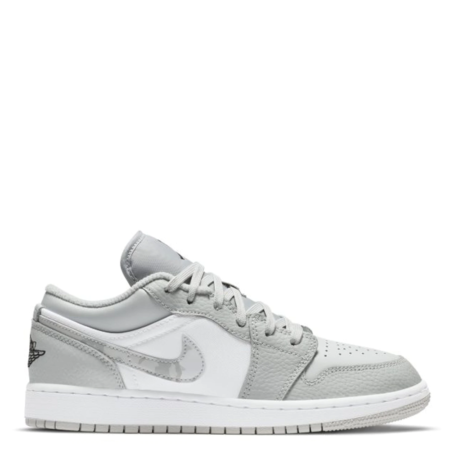 Air Jordan 1 Low SE GS 'Grey Camo Swoosh' (DD3234 100)