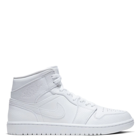 Air Jordan 1 Mid 'Triple White' (554724 130)