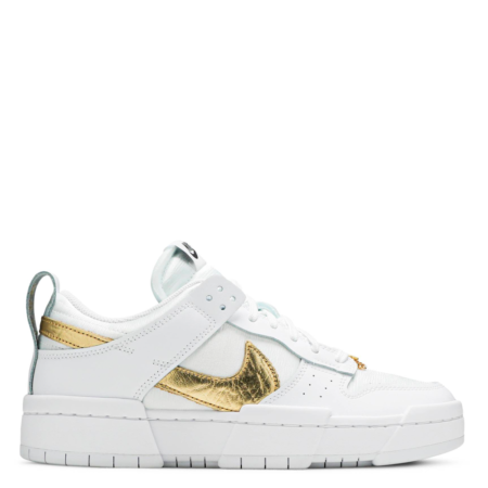 Nike Dunk Low Disrupt 'White Metallic Gold' (DD9676 100)