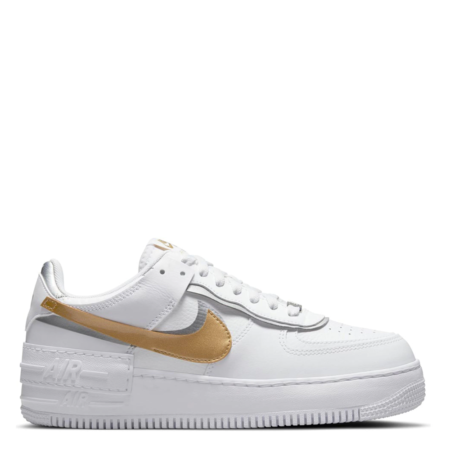 Nike Air Force 1 Shadow ‘White Metallic Gold’ (W) (DM3064 100)
