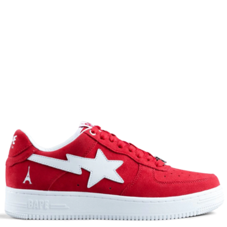 A Bathing Ape Bapesta Low Highsnobiety ‘Not In Paris Pack - Red’