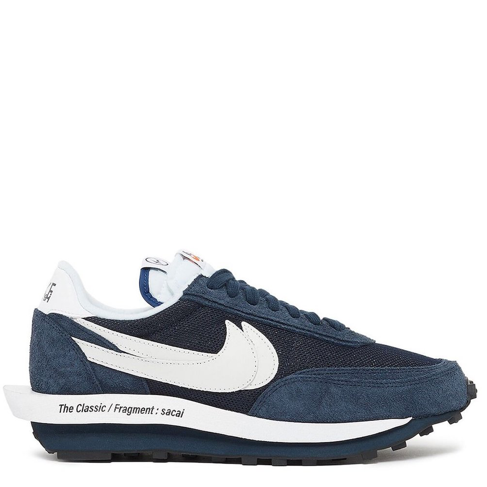 Nike LDWaffle Sacai x Fragment Design 'Blackened Blue' (DH2684 400)