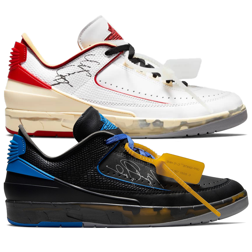 Air Jordan 2 Off White Black Sail & Sail