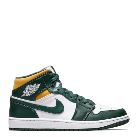 Air Jordan 1 Mid 'Green Yellow' (554724 371)