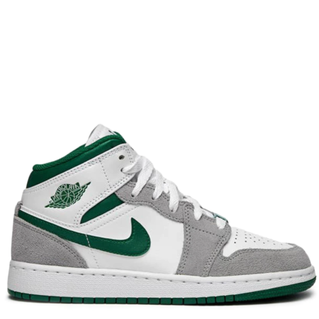 Air Jordan 1 Mid SE GS 'Grey Pine Green' (DC7248 103)