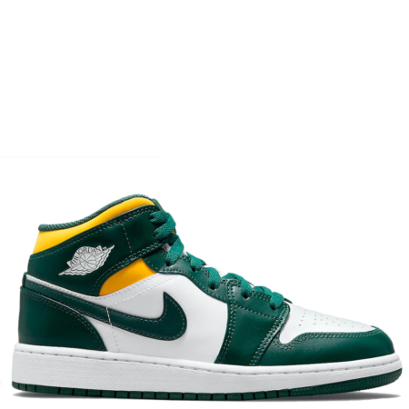 Air Jordan 1 Mid GS 'Green Yellow' (2021) (554725 371)