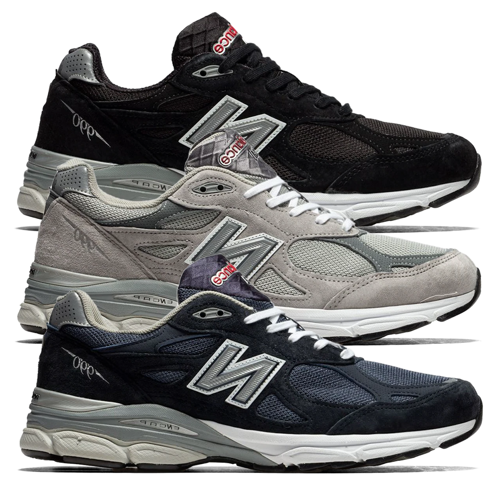 New Balance 990v3 Black & Grey & Navy Blue