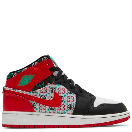 Air Jordan 1 Mid SE GS 'Ugly Christmas Sweater' (DM1208 150)