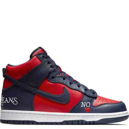 Nike SB Dunk High Supreme 'By Any Means - Red Navy' (DN3741 600)