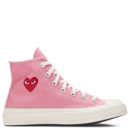 Converse Chuck 70 Hi Comme des Garçons PLAY 'Bright Pink' (168301C)