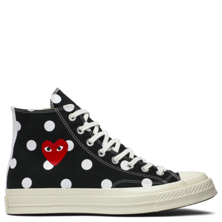 Converse Chuck 70 Hi Comme des Garçons PLAY 'Black Polka Dot' (157250C)