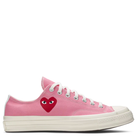 Converse Chuck 70 Low Comme des Garçons PLAY 'Bright Pink' (168304C)