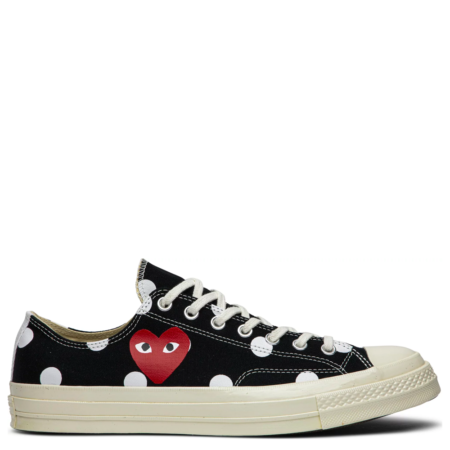 Converse Chuck 70 Low Comme des Garçons PLAY 'Black Polka Dot' (157248C)