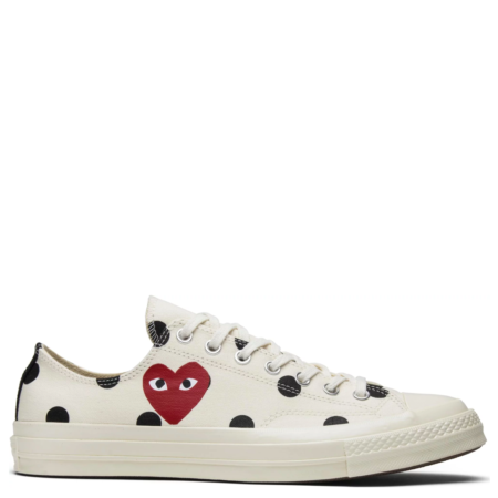 Converse Chuck 70 Low Comme des Garçons PLAY 'White Polka Dot' (157249C)