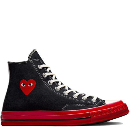 Converse Chuck 70 High Comme des Garçons Play 'Black Red' (A01793C)