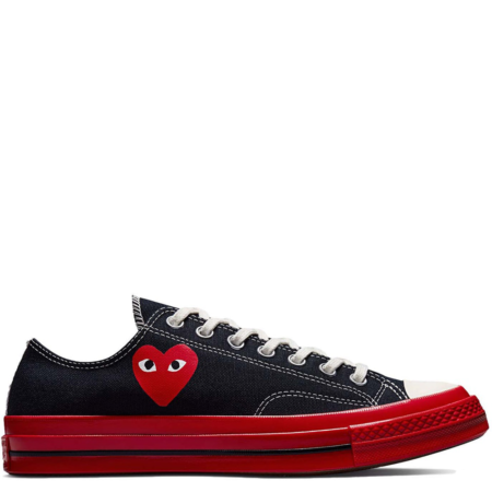 Converse Chuck 70 Low Comme des Garçons Play 'Black Red' (A01795C)