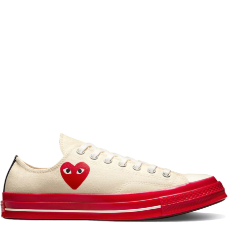 Converse Chuck 70 Low Comme des Garçons Play 'Pristine Red' (A01796C)