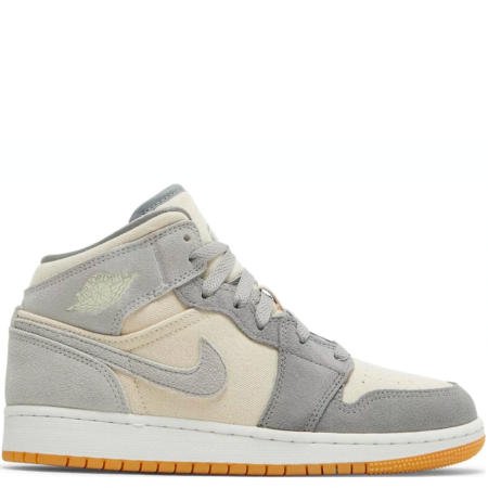 Air Jordan 1 Mid SE GS 'Coconut Milk Particle Grey' (DN4345 100)