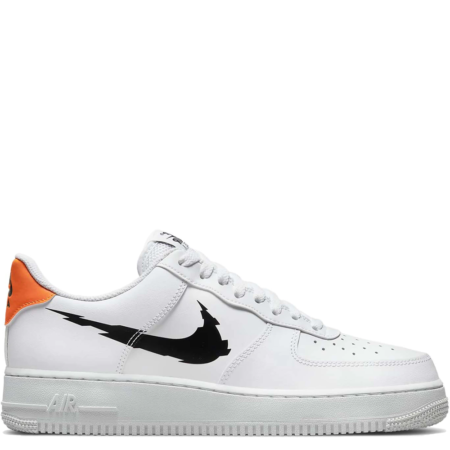 Nike Air Force 1 Low '07 Glitch Swoosh 'White Orange' (DV6483 100)