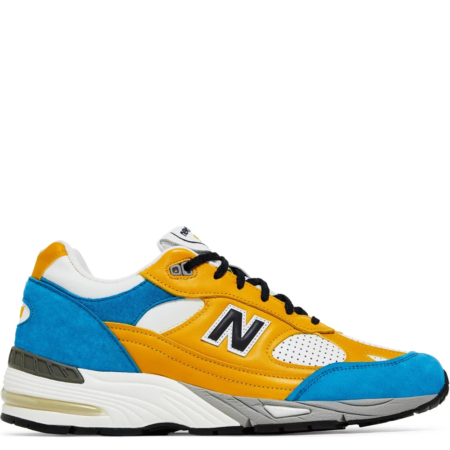 New Balance 991 Made in England Sneakersnstuff 'Blue Yellow' (M991EF)