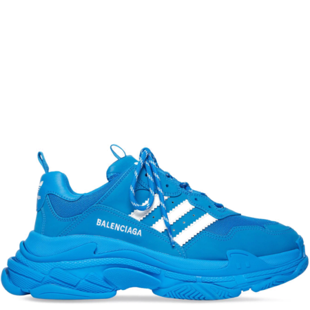 Balenciaga Triple S Trainer Adidas 'Blue' (712821 W2ZB2 4090)
