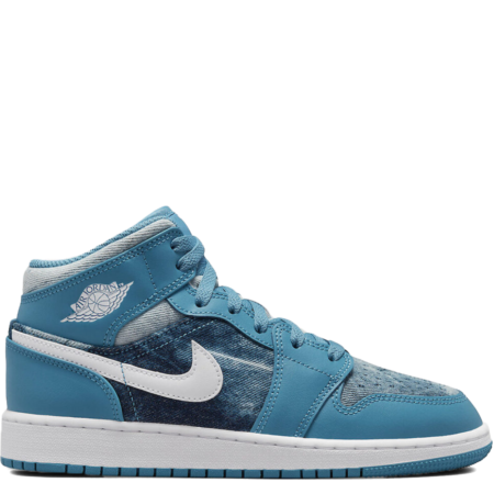 Air Jordan 1 Mid GS 'Washed Denim' (DM8951 400)