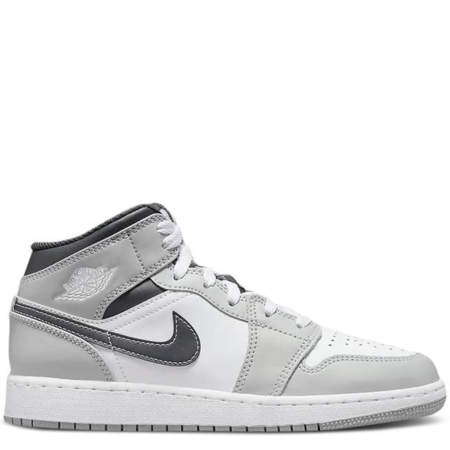 Air Jordan 1 Mid GS 'Light Smoke Grey' (554725 078)