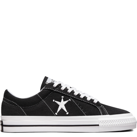 Converse One Star Low Stüssy 'Black' (173120C)