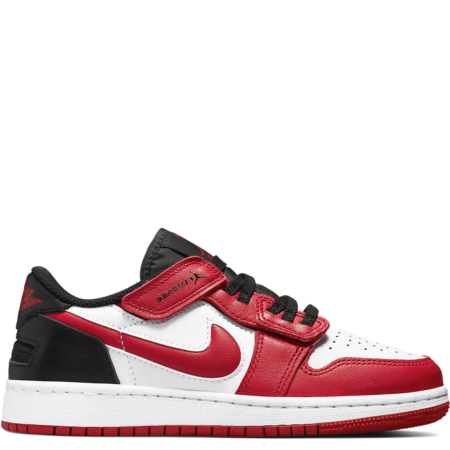 Air Jordan 1 Low FlyEase GS 'White Gym Red' (DN4639 163)