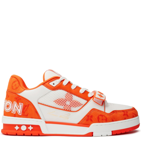 Louis Vuitton LV Trainer Low 'Monogram Denim Orange' (1A9ZBK)