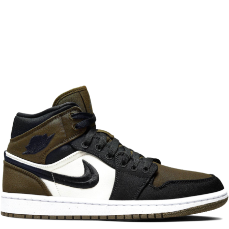 Air Jordan 1 Mid SE Canvas 'Olive Toe' (W) (DV0427 301)