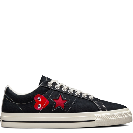 Converse One Star Comme des Garçons PLAY 'Black' (A01791C)