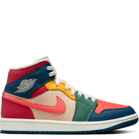 Air Jordan 1 Mid Multi Color (2022) (W) (DN3738 400)