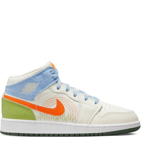 Air Jordan 1 Mid GS 'Stitch' (DX2462 100)